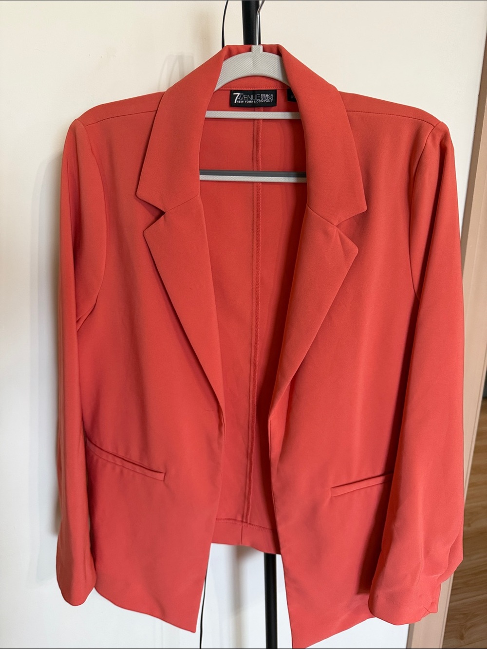 Coral Open-Front Blazer